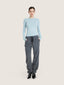Long sleeve corset cut t shirt