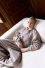 Sweatshirt en molleton détail corset et poitrine