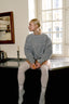 Sweatshirt en molleton détail corset et poitrine